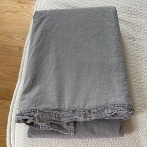 One Gray Flat Bedding Sheet